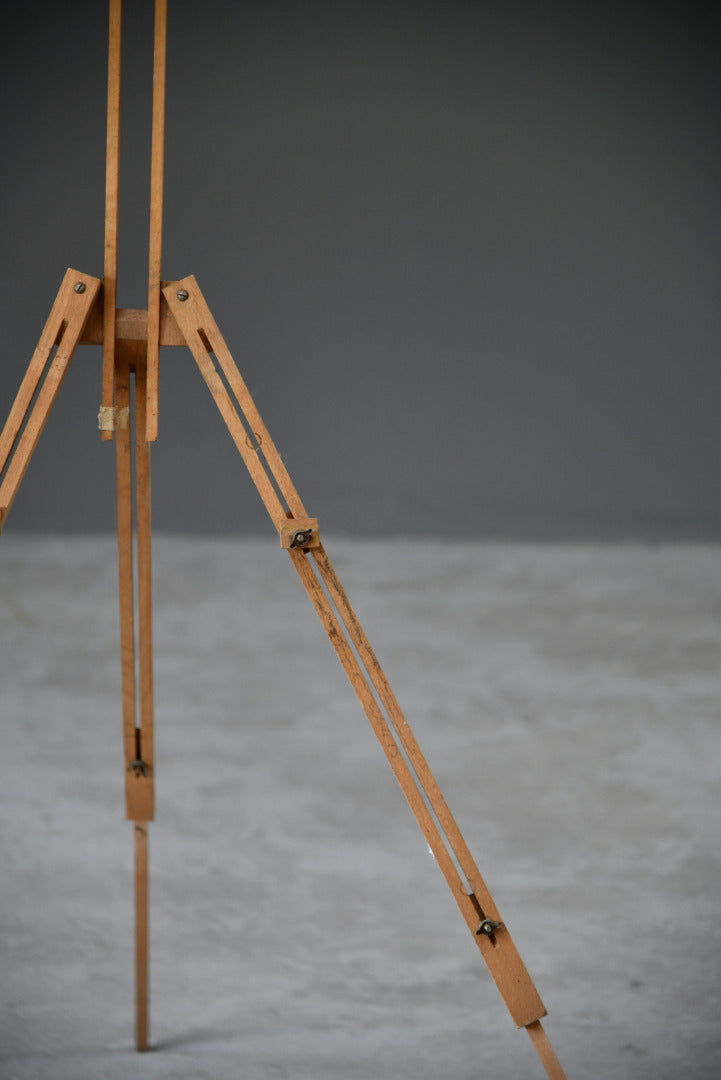 Vintage Wooden Folding Tripod Easel - Kernow Furniture