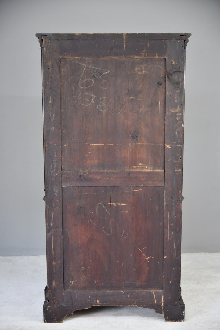 Victorian Oak Glazed Cabinet with 16th Century Panel - Kernow Furniture