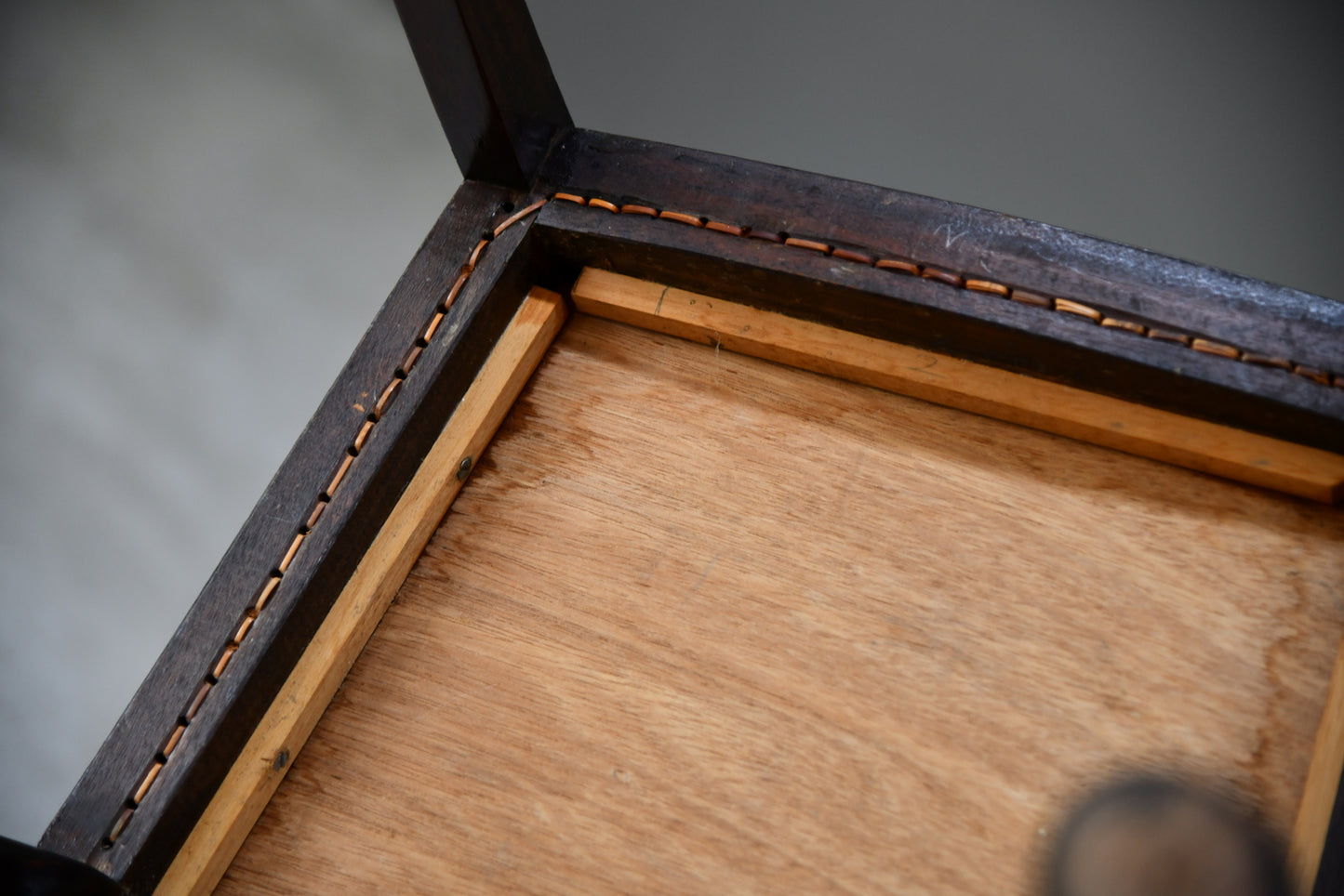 Vintage Cane Dressing Stool - Kernow Furniture