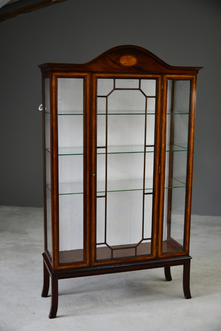 Mahogany Glazed Display Cabinet - Kernow Furniture