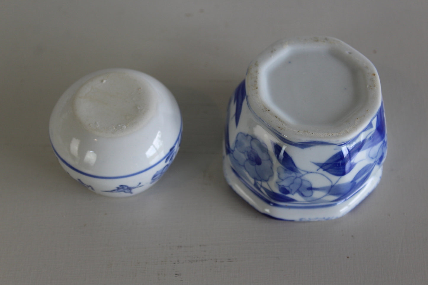 Blue White Pots - Kernow Furniture