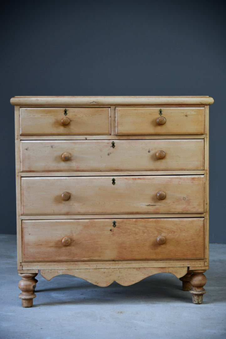 Antique Pine Chest of Drawers - Kernow Furniture