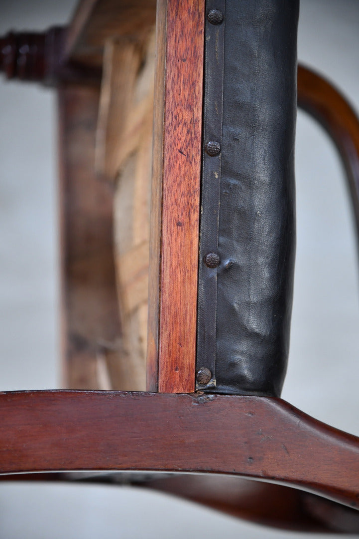 Single Antique Mahogany Carver Chair - Kernow Furniture
