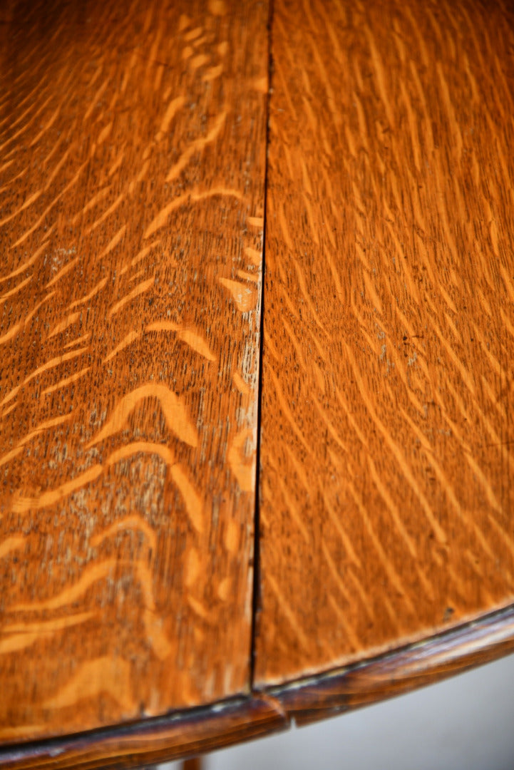 Early 20th Century Oak Drop Leaf Table - Kernow Furniture