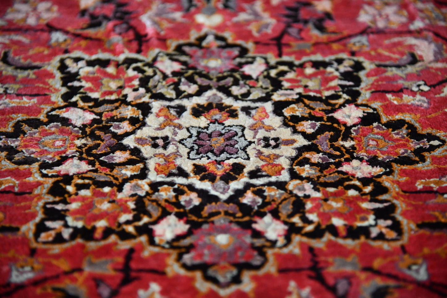 Pink Eastern Kashmir Silk Rug - Kernow Furniture