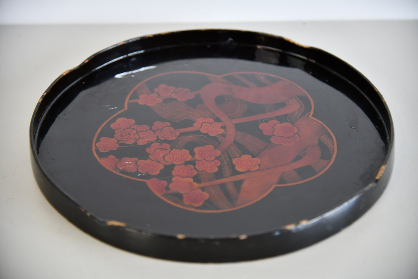 Oriental Black Tray - Kernow Furniture