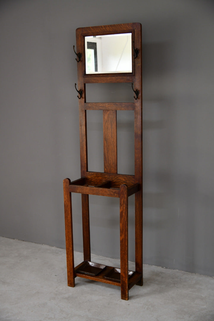 Small Oak Hall Stand - Kernow Furniture