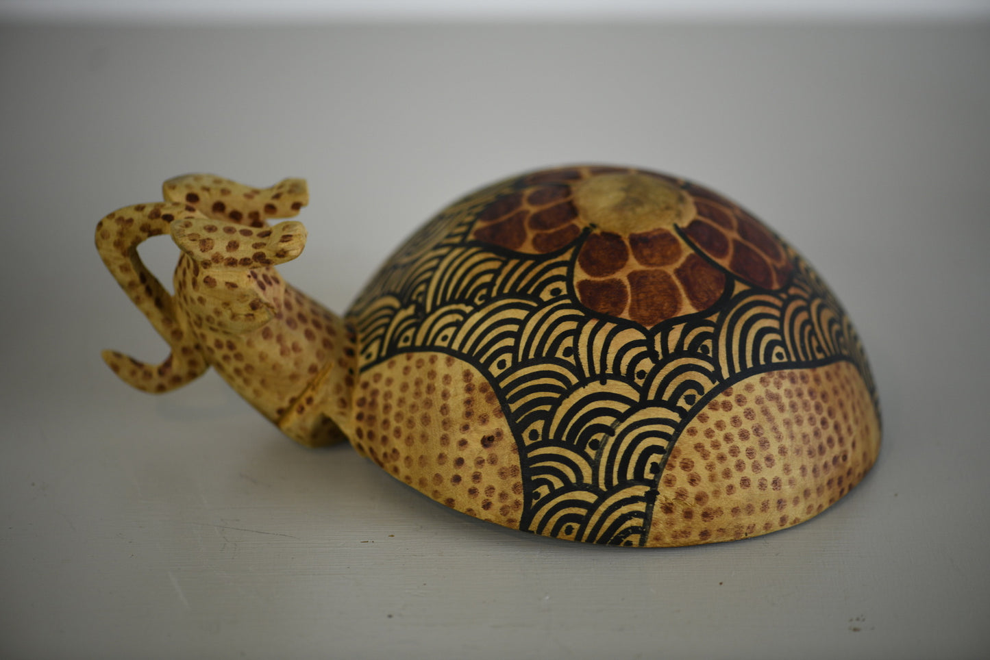 African Carved Wooden Bowl - Kernow Furniture