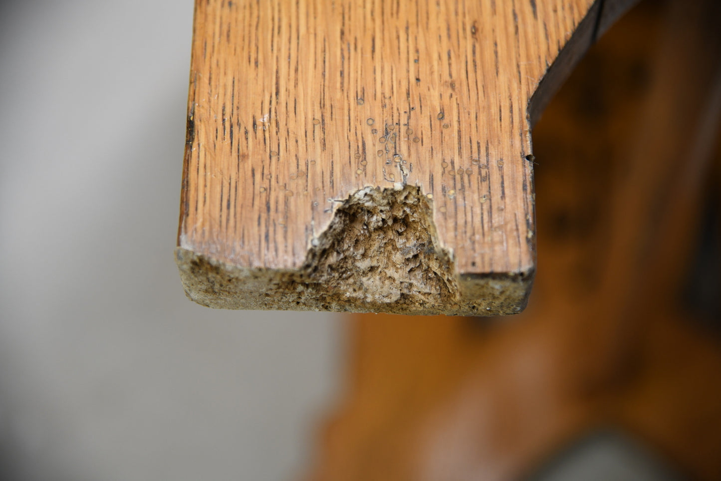 Antique Victorian Oak Hall Side Occasional Chair