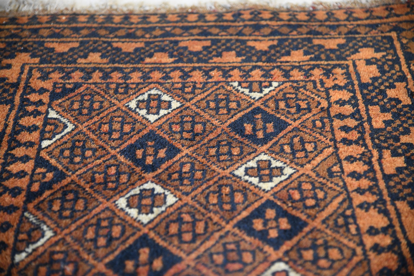 Gold Afghan Wool Rug - Kernow Furniture