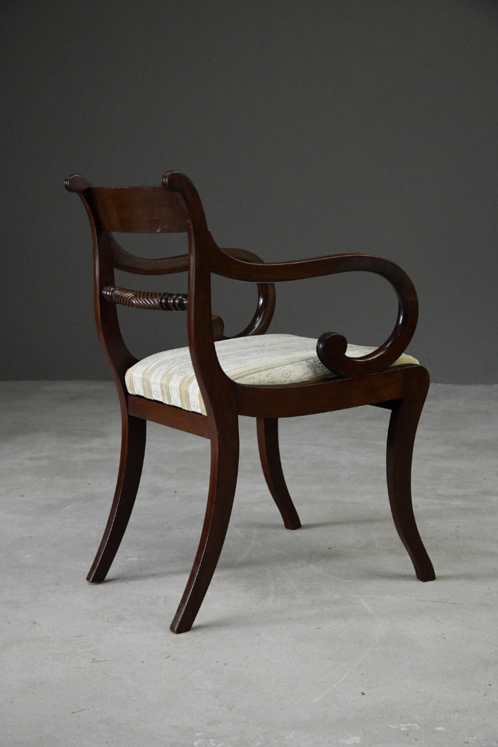 Single Mahogany Carver Chair - Kernow Furniture