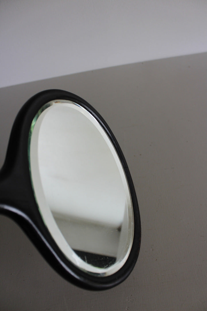 Vintage Ebony Hand Mirror - Kernow Furniture