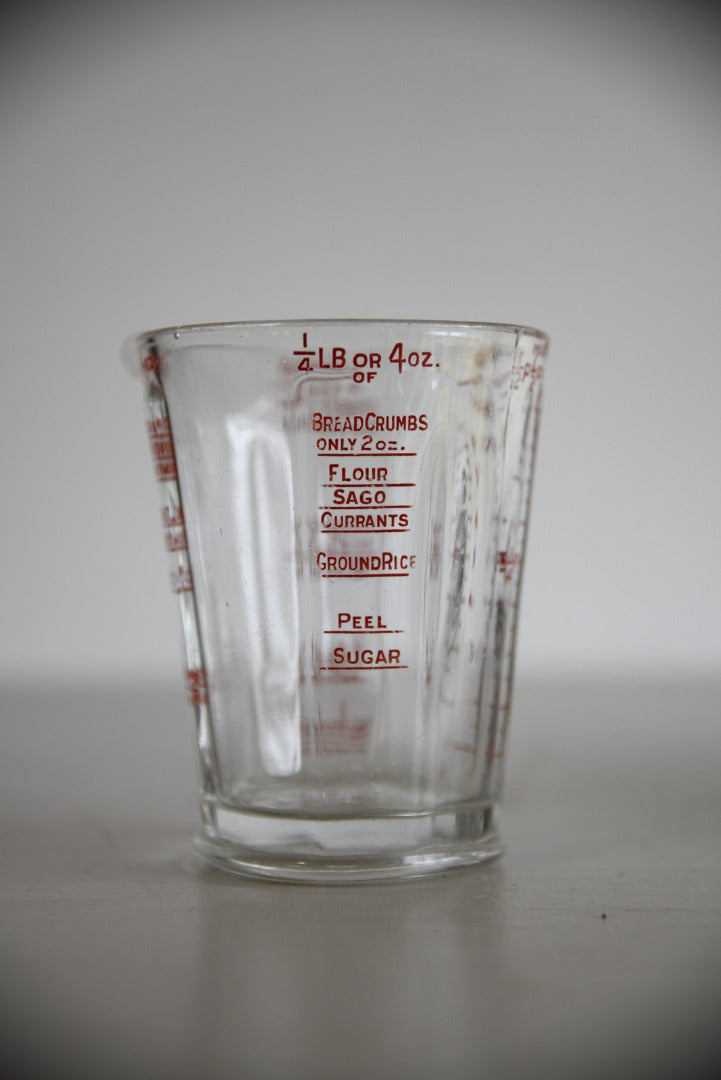 Vintage Glass Measure - Kernow Furniture