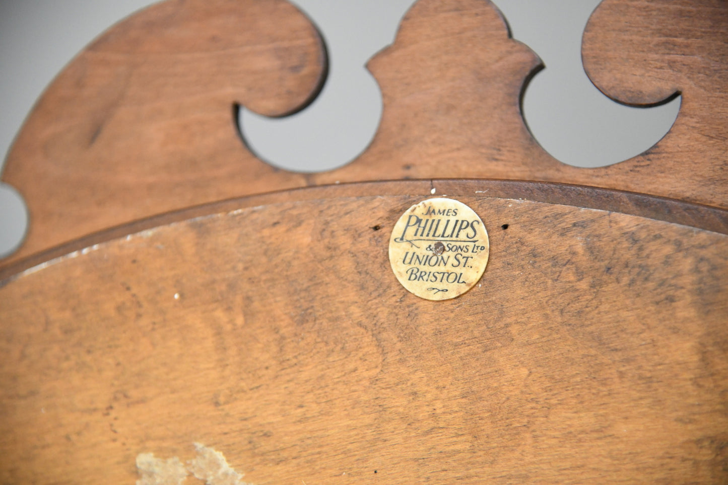 Early 20th Century Walnut Wall Mirror - Kernow Furniture