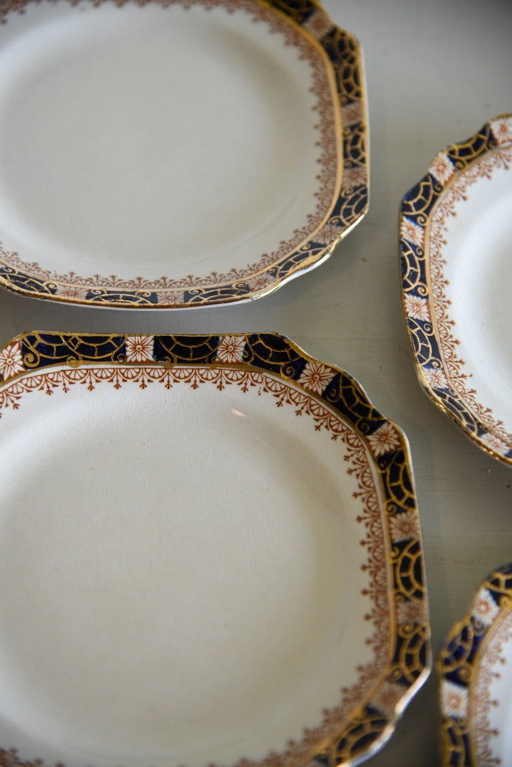 4 Vintage Tea Plates - Kernow Furniture