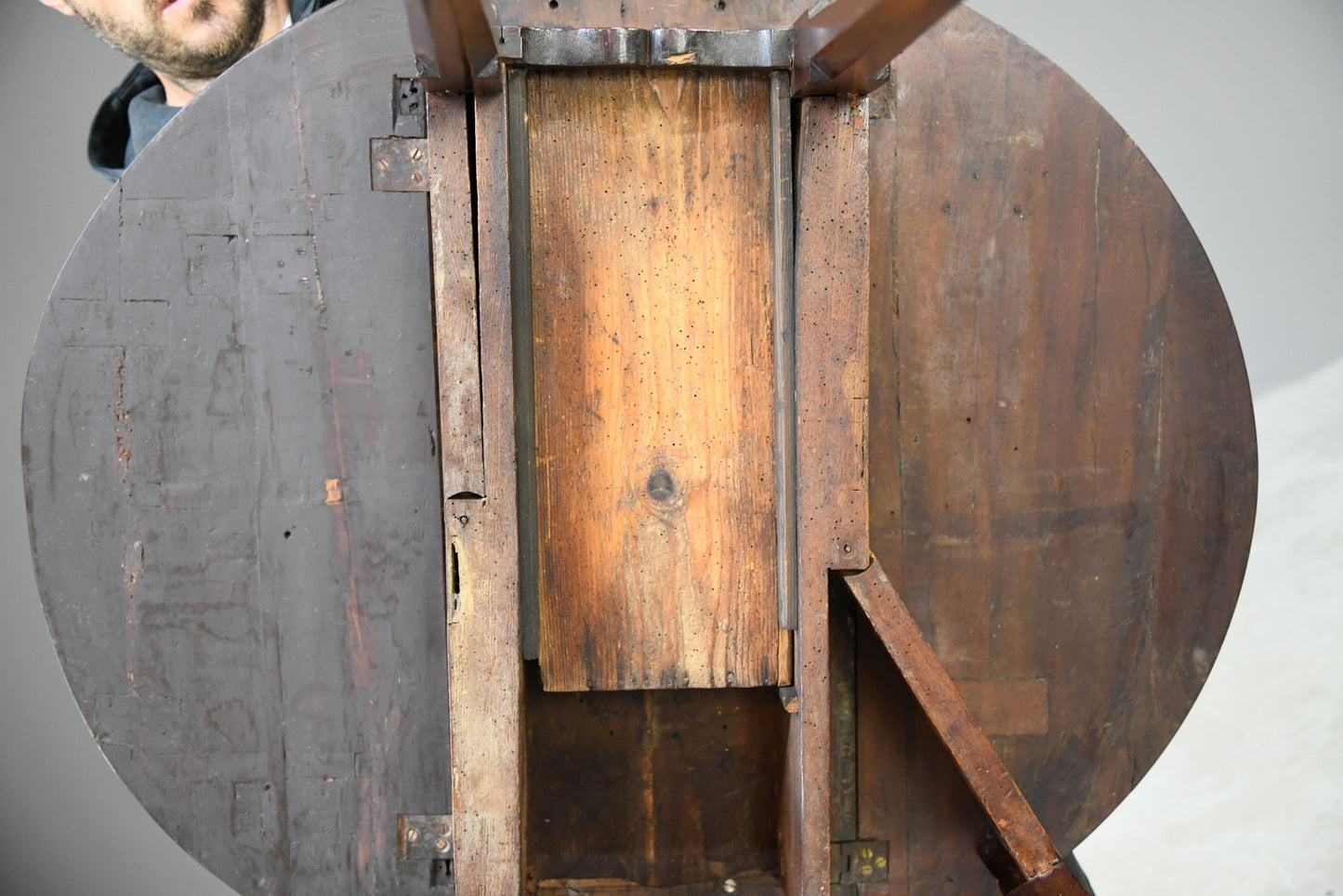 Antique Fruit Wood Drop Leaf Gate Leg Table - Kernow Furniture