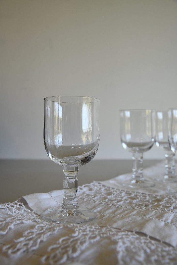 4 Quality Vintage Wine Glasses - Kernow Furniture