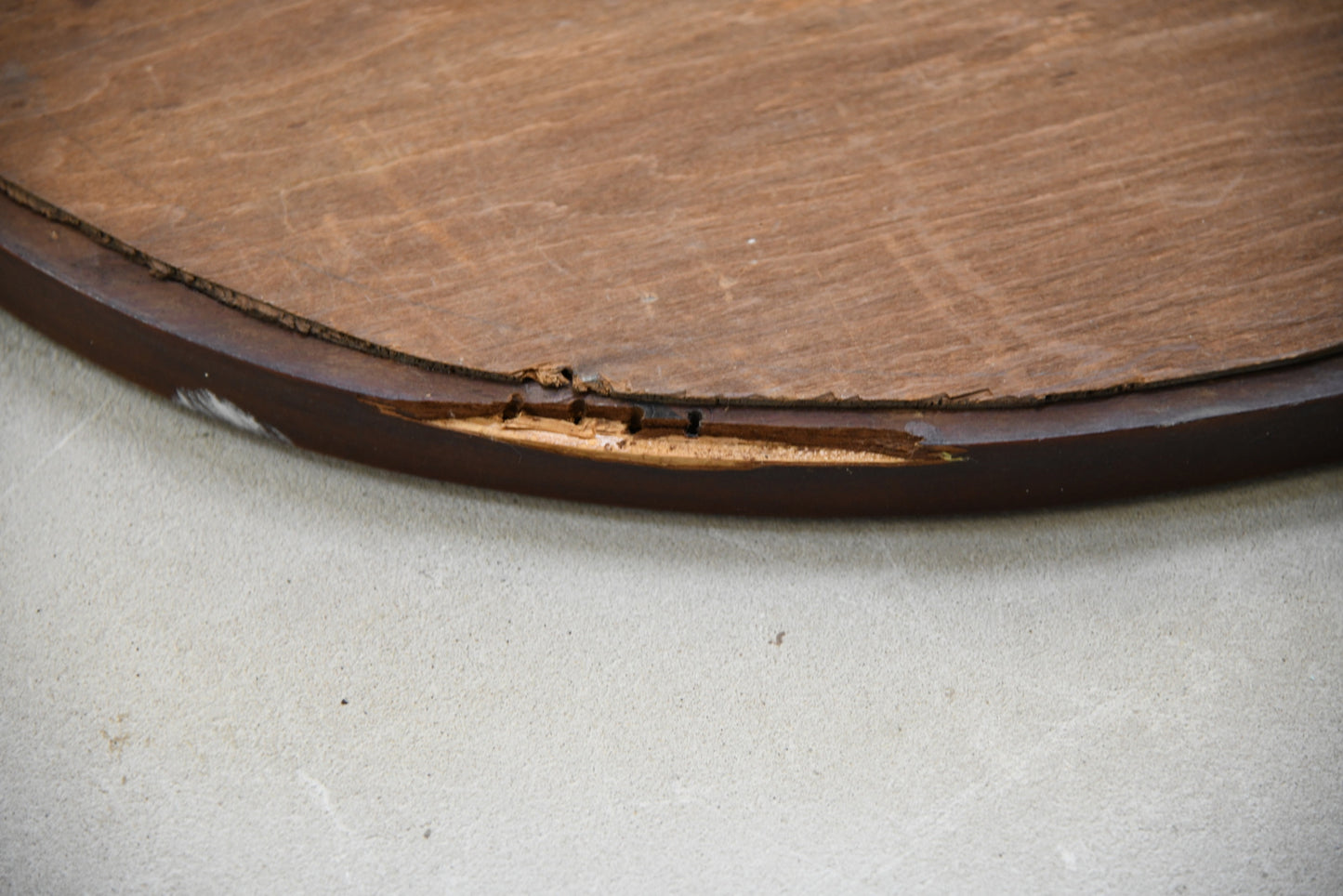 Large Mahogany Oval Mirror - Kernow Furniture