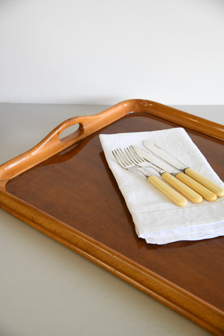 Large Marquetry Serving Tray - Kernow Furniture