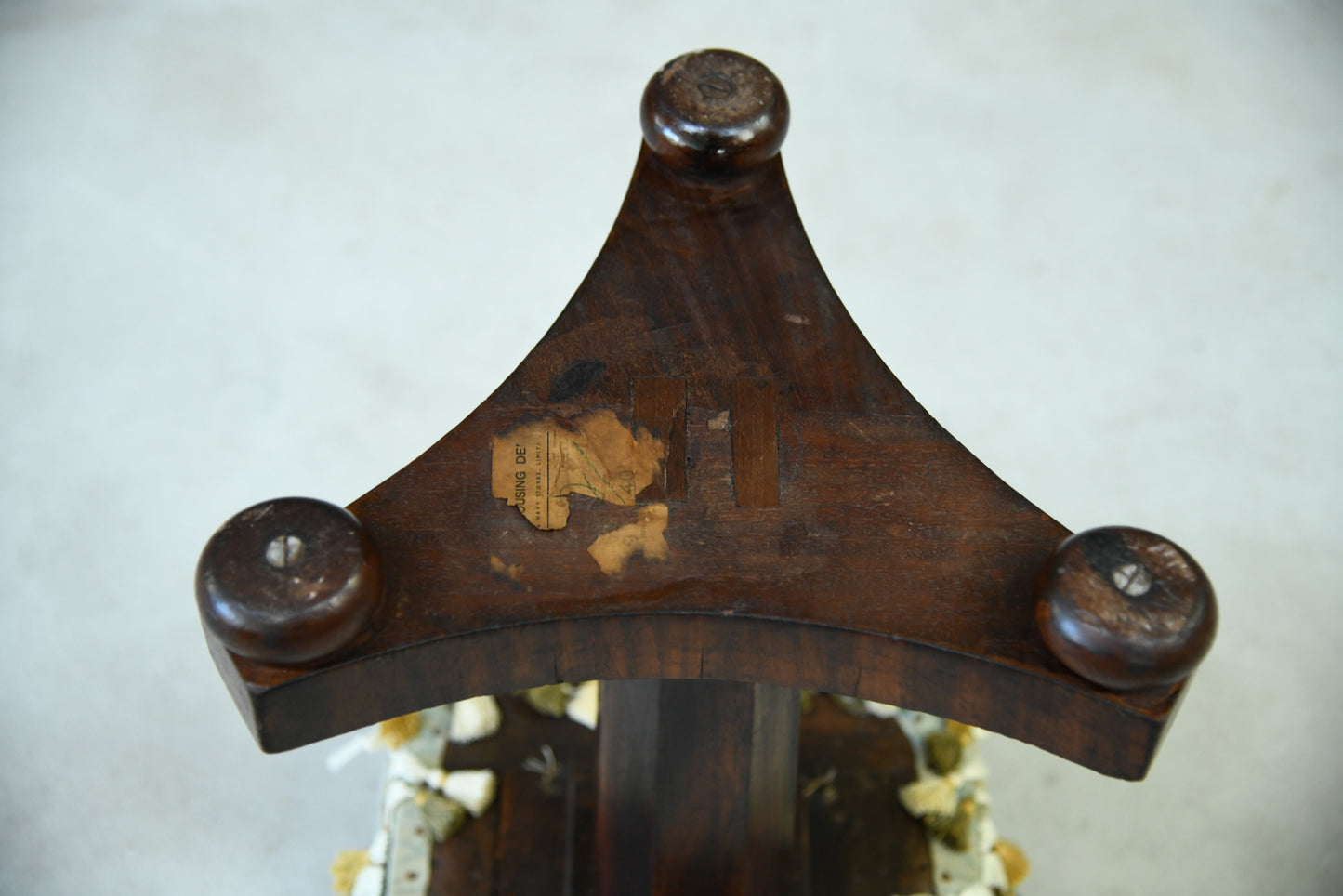 Victorian Mahogany Stool - Kernow Furniture