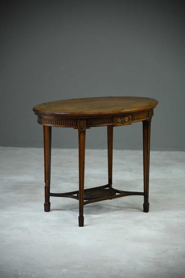 Antique Oval Centre Table - Kernow Furniture
