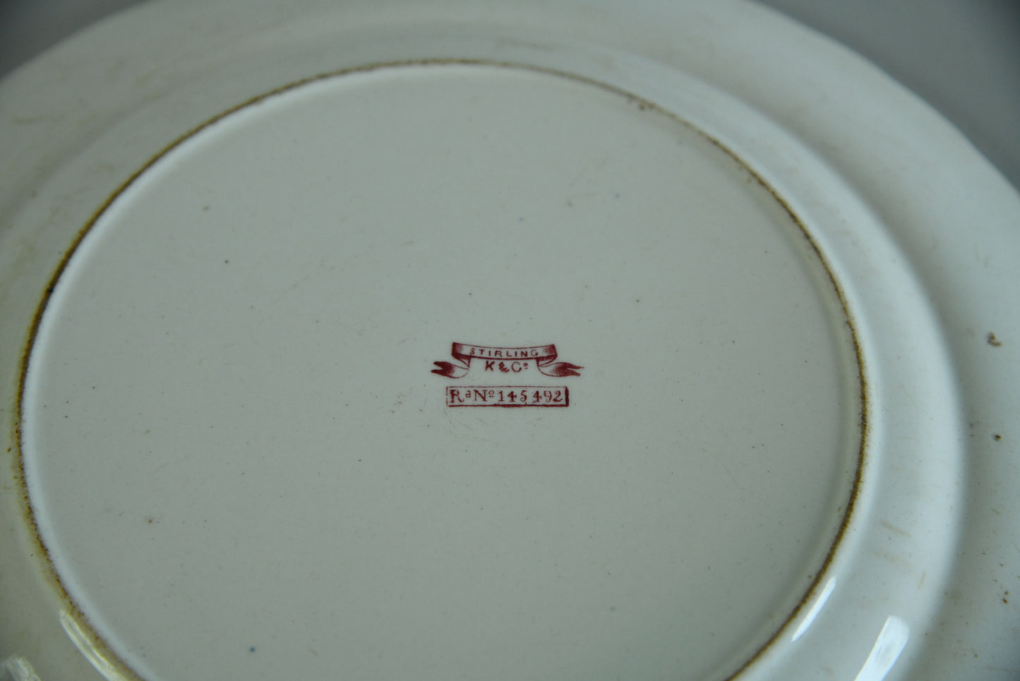 Red Transferware Plates - Kernow Furniture