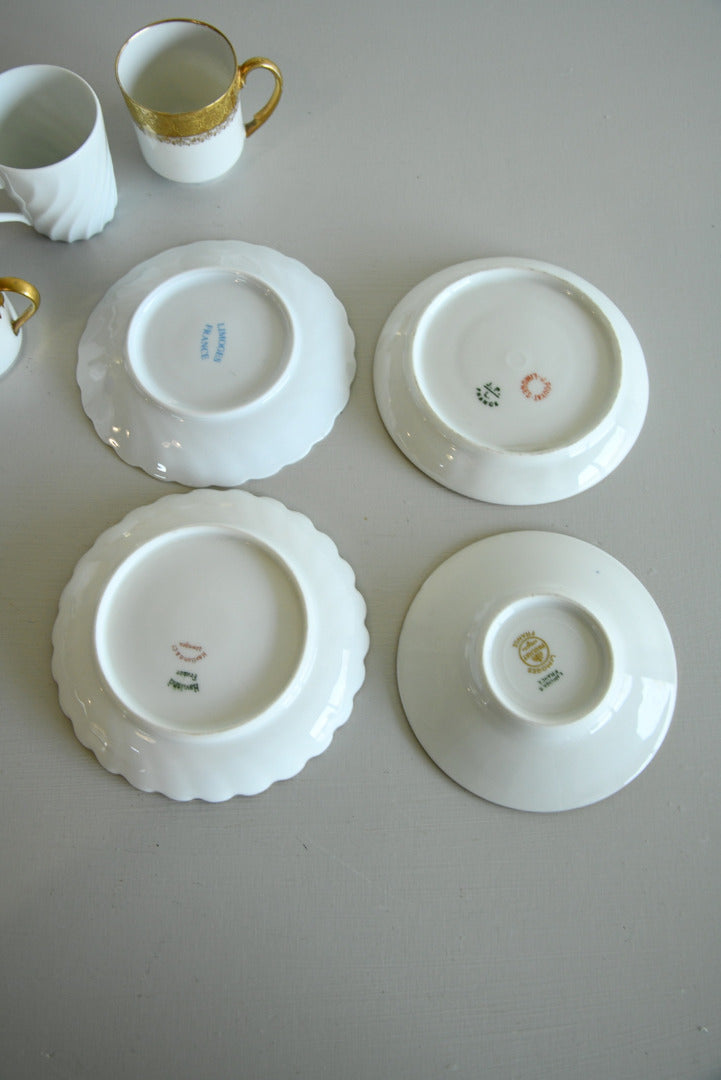 4 French Limoges Cups