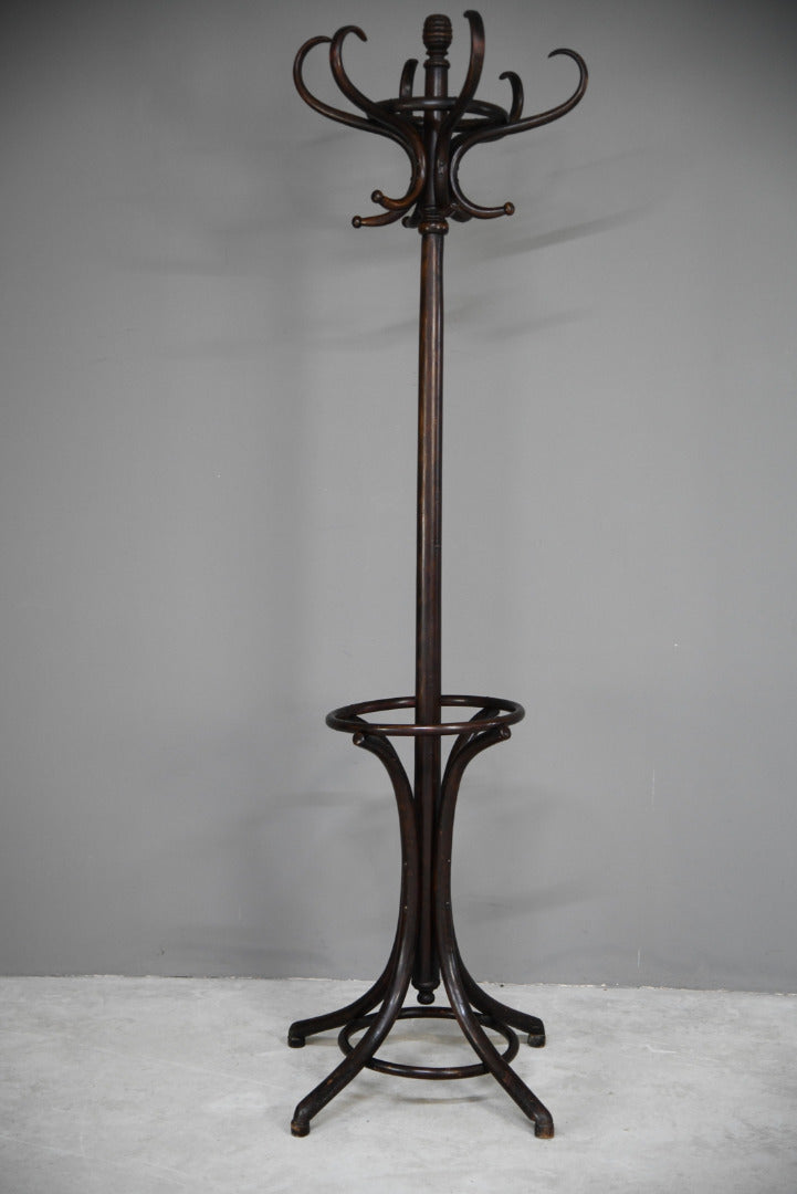 Stained Beech Bentwood Coat Stand