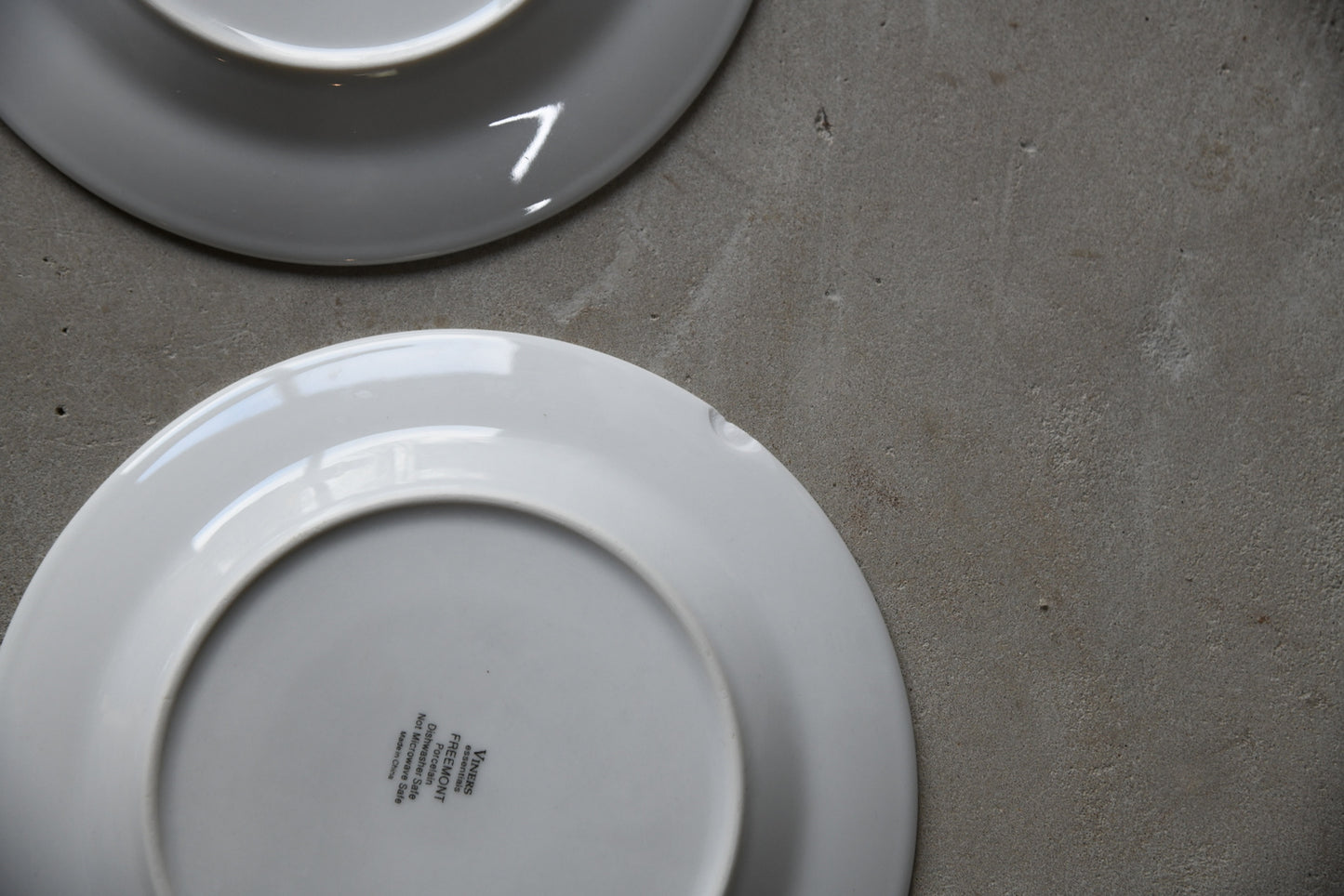 Viners White & Silver Rim Breakfast Plate