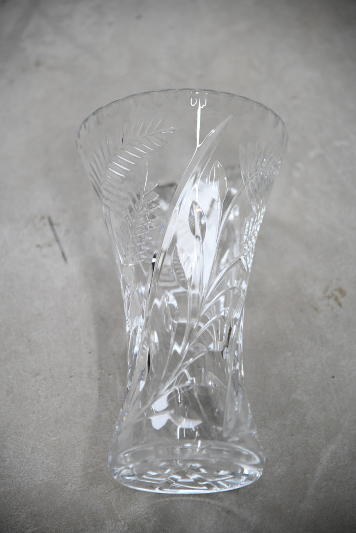 Large Crystal Glass Vase