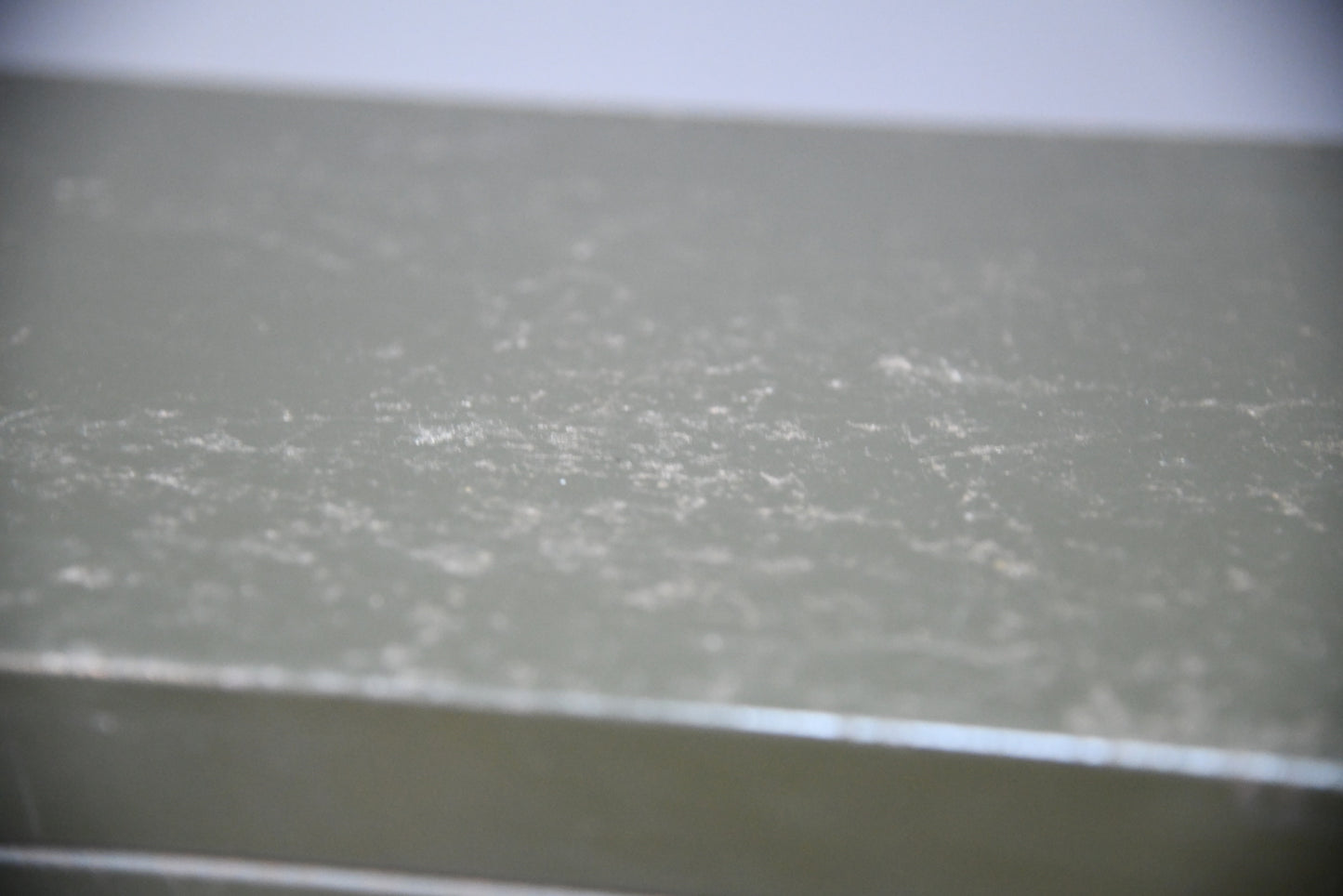 Vintage Green Four Drawer Filing Cabinet