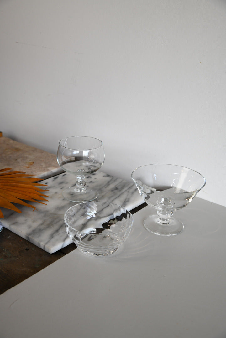 3 Vintage Glass Bowls