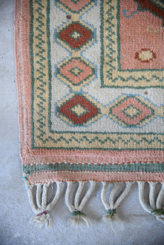 Small Pink Wool Rug