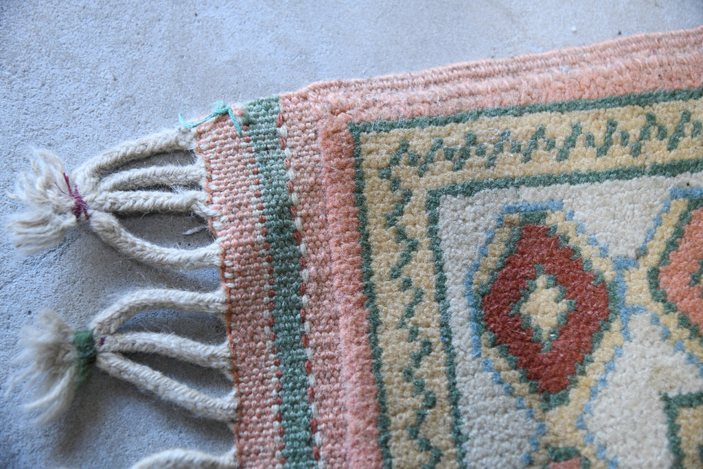 Small Pink Wool Rug