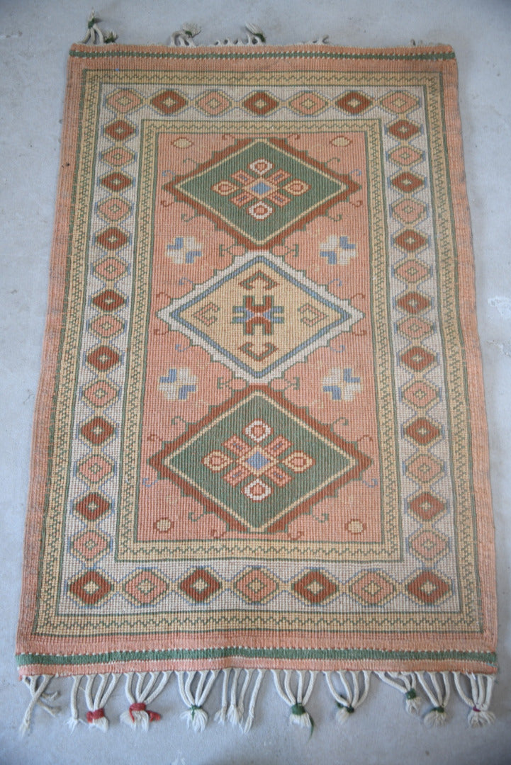 Small Pink Wool Rug