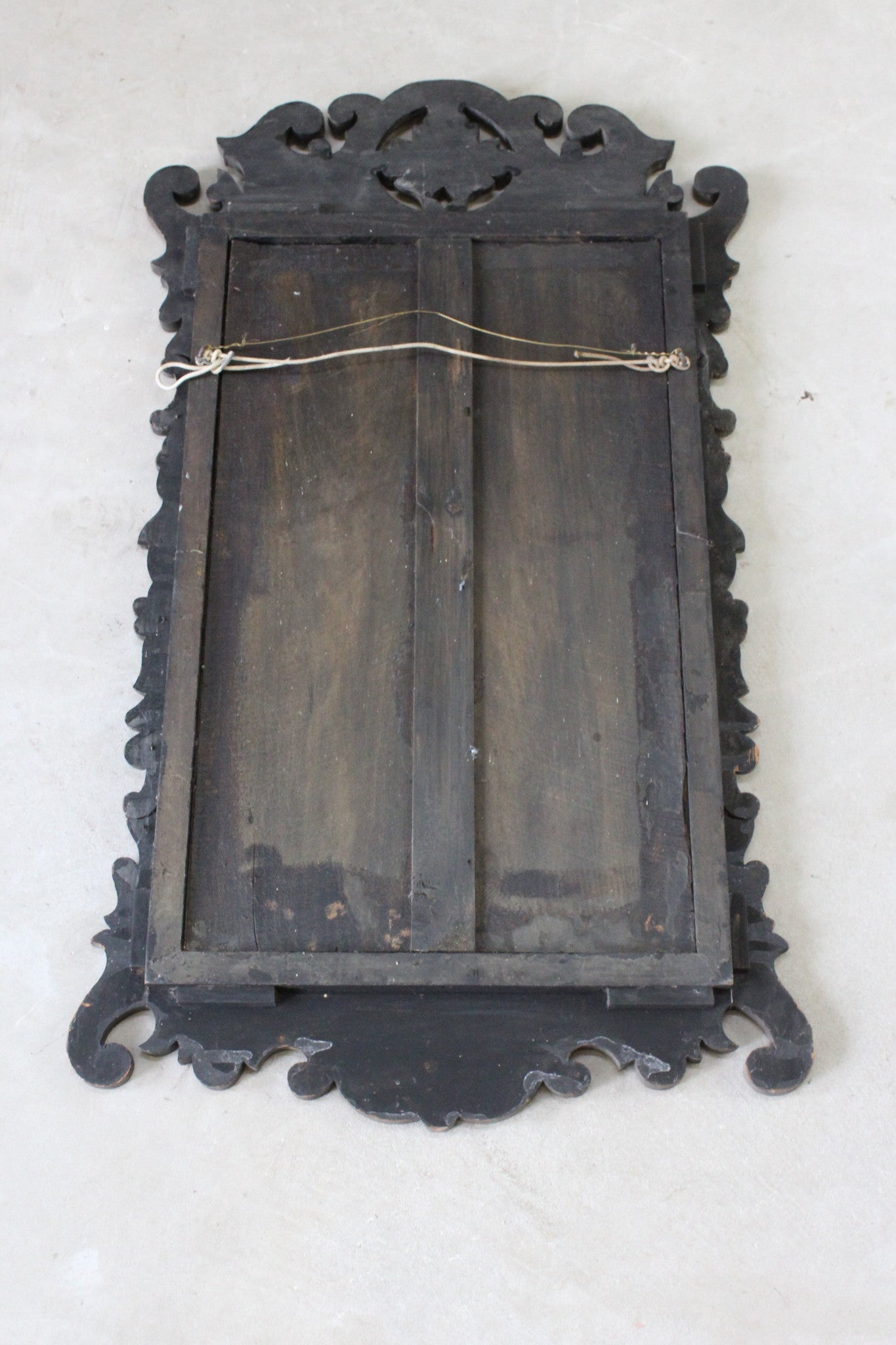 Antique Georgian Style Walnut Mirror - Kernow Furniture