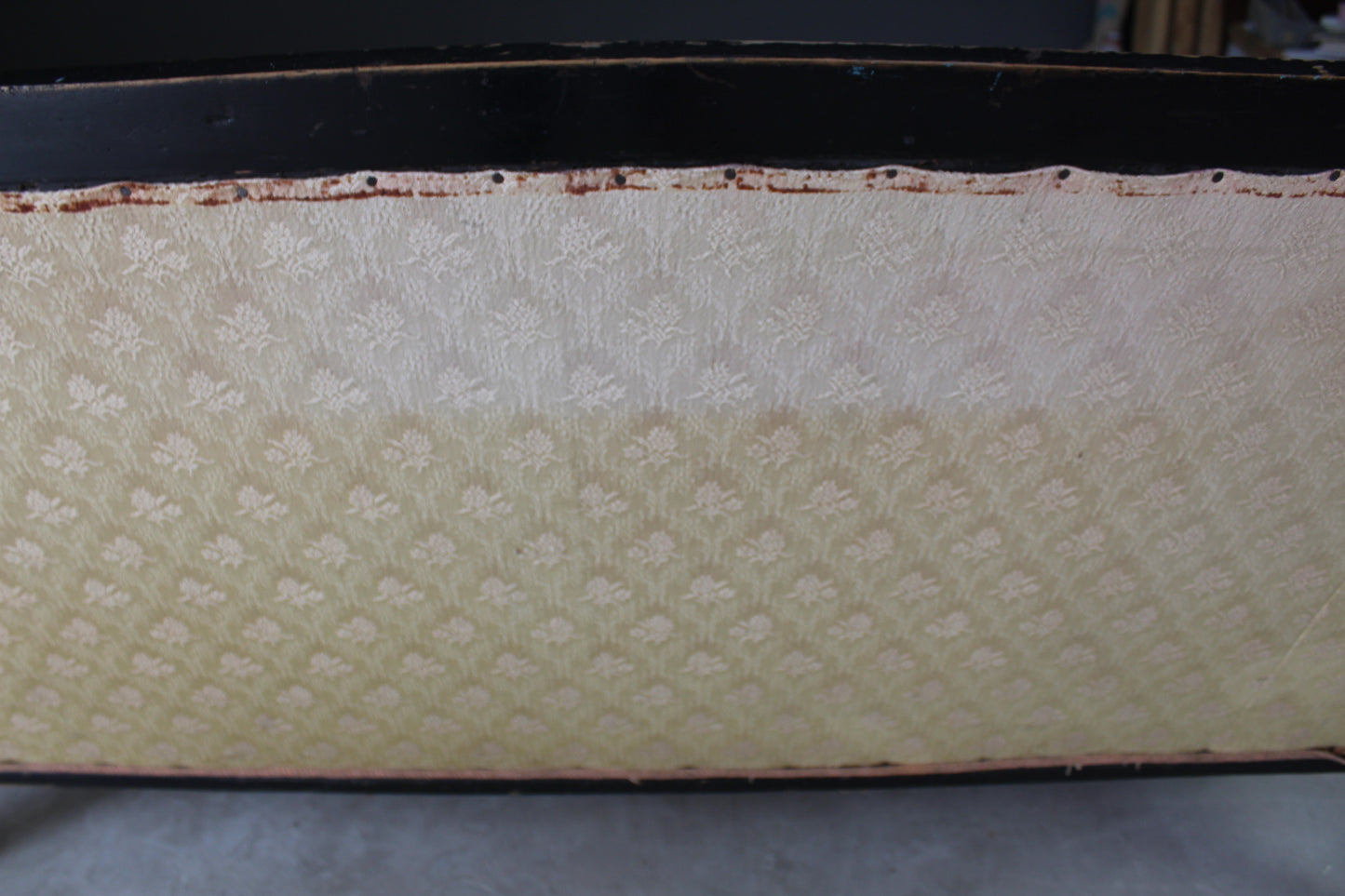 Antique Victorian Ebonised Sofa - Kernow Furniture