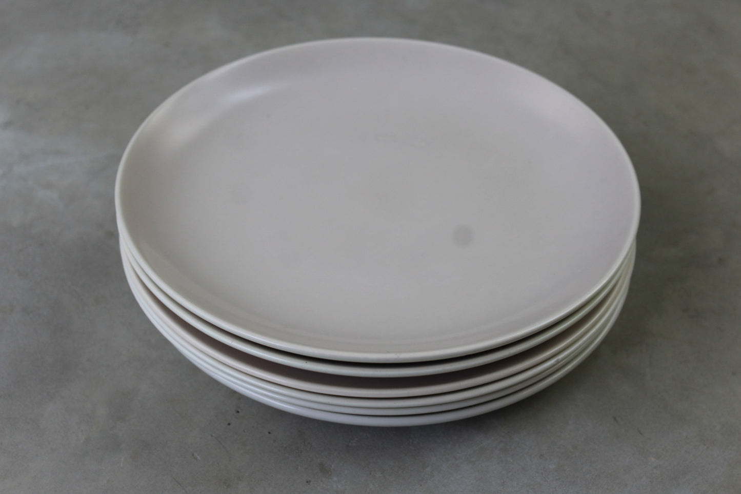 6 Poole Pottery Twintone Dinner Plates - Kernow Furniture