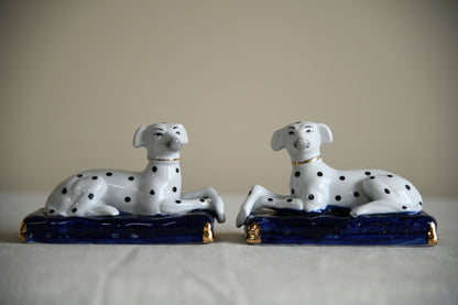 Pair Staffordshire Style Dalmations