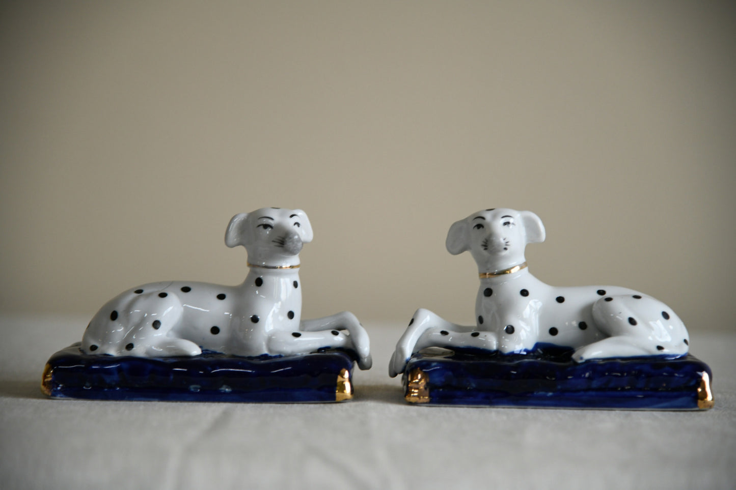 Pair Staffordshire Style Dalmations