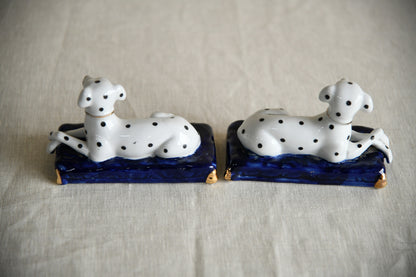 Pair Staffordshire Style Dalmations