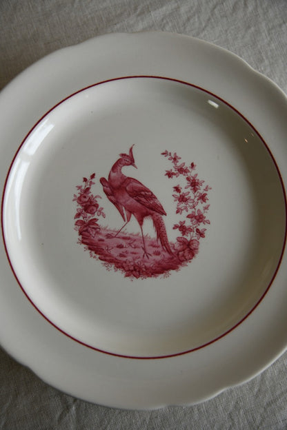 6 x Copeland Spode Red Pheasant Dinner Plates