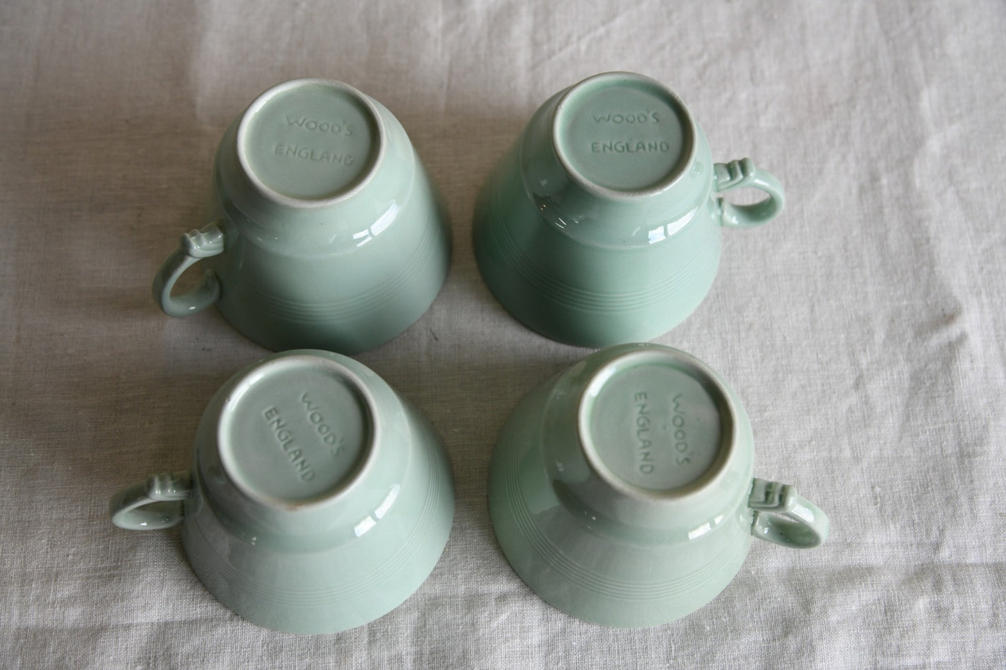 4 Woodsware Beryl Breakfast Tea Cups