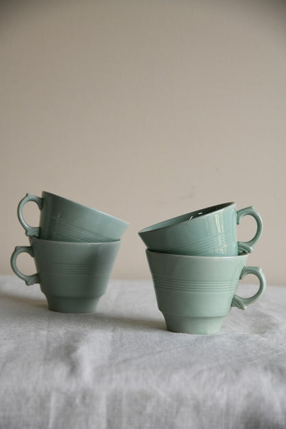 4 Woodsware Beryl Breakfast Tea Cups