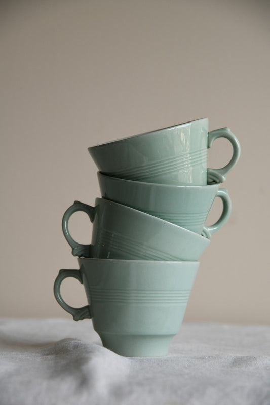 4 Woodsware Beryl Breakfast Tea Cups