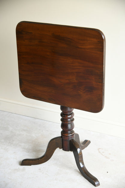Antique Mahogany Tilt Top Occasional Table