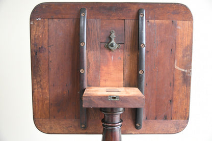 Antique Mahogany Tilt Top Occasional Table