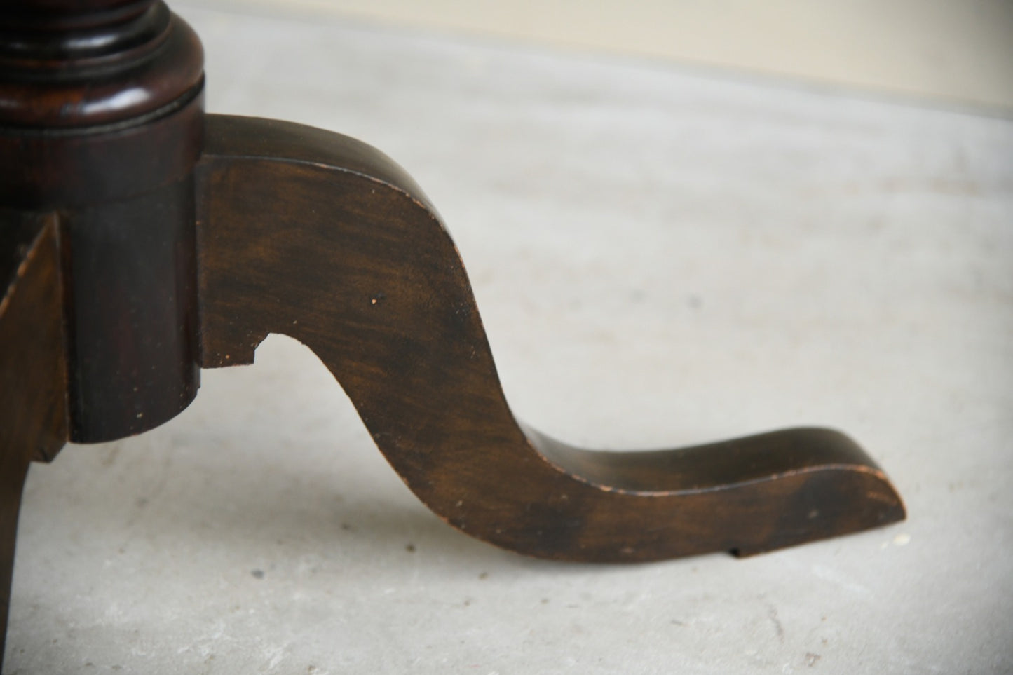 Antique Mahogany Tilt Top Occasional Table
