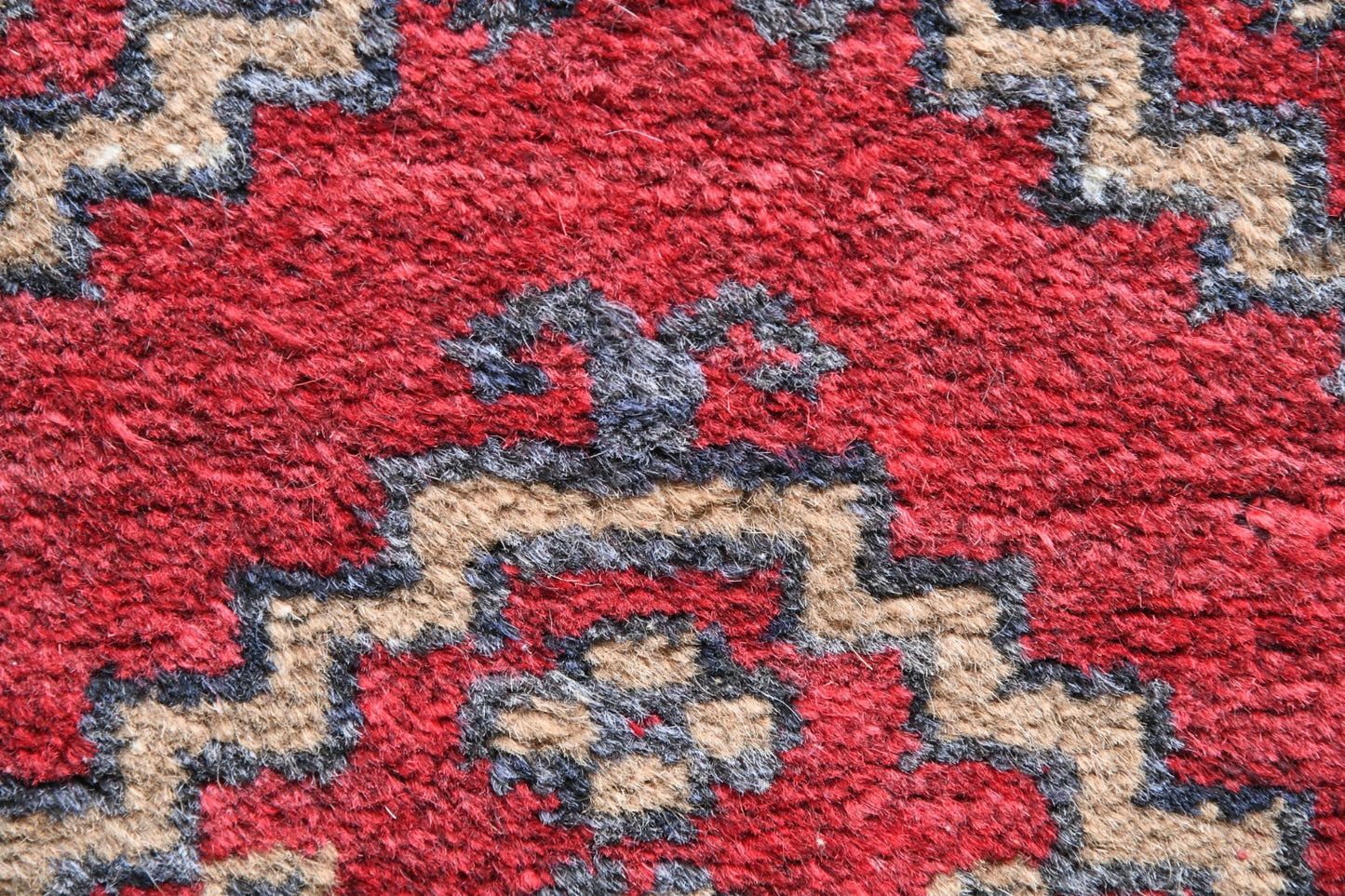 Red Afghan Wool Runner