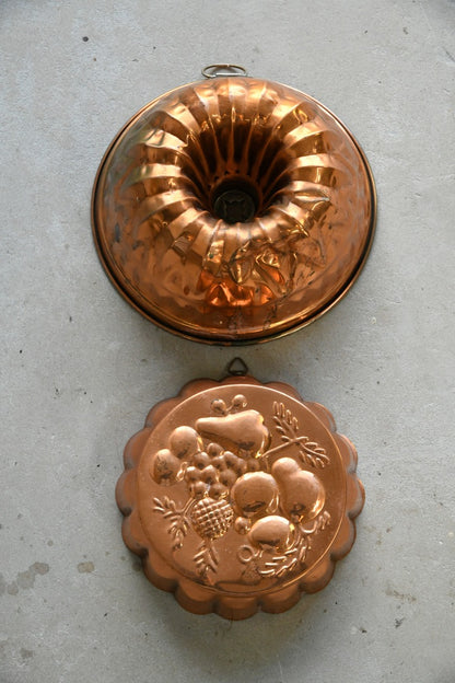 Vintage Copper Tone Moulds